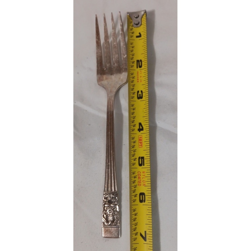 Vintage Oneida Community Salad Fork Silver Plate‎ Coronation Replacement READ - Picture 4 of 4